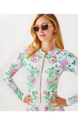 UPF50+ Randee Rashguard One Piece Swim - Orchids On The Avenue