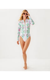 UPF50+ Randee Rashguard One Piece Swim - Orchids On The Avenue