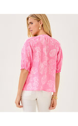 Caprina Top - Rousseau Pink Cool As Shell