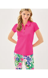 UPF50+ Frida Half Zip Polo - Parigi Pink