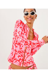 UPF50+ Royden Rashguard Top - Cane Coral