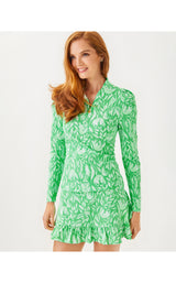 UPF50+ Sania Half Zip - Fauna Green Tulip To Tango