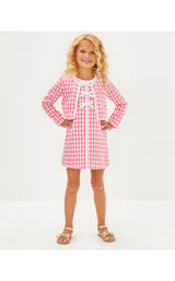 Mini Rohana Boucle Jacket - Rousseau Pink Charming Check Boucle