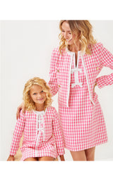 Mini Rohana Boucle Jacket - Rousseau Pink Charming Check Boucle