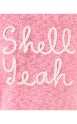 Tully Sweater - Conch Shell Pink Shell Yeah Embroidery
