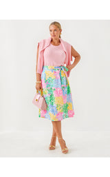 Rowena Midi Skirt - Bright Delight Patch