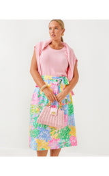 Rowena Midi Skirt - Bright Delight Patch