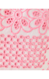 Gerad Shift - Conch Shell Pink Patchwork Eyelet
