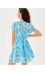 Feria Tiered Coverup - Fresh Water Blue Cool As Shell