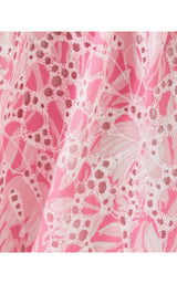 Jamielynn Long Sleeve Off the Shoulder Top - Rousseau Pink Tulip To Tango