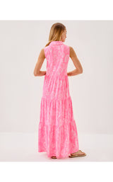Riegan Maxi Dress - Rousseau Pink Cool As Shell