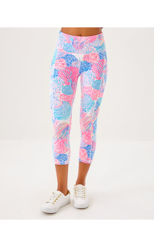 UPF50+ Weekender High Rise Crop - Roar Of The Seas