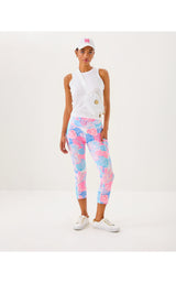 UPF50+ Weekender High Rise Crop - Roar Of The Seas