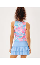 UPF50+ Candia Active Bra Tank - Roar Of The Seas