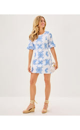 Fiesta Dress - Al Fresco Dot Embroidery