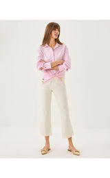 Parrish High Rise Crop Flare - Coconut
