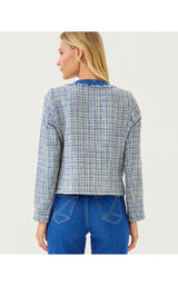 Ascena Boucle Jacket - Tangier Teal Ocean Deep Lurex Boucle