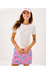 Clairmont Crochet Trimmed Knit Top - Resort White