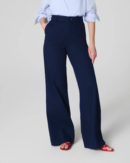 SPANXsupersmooth™ Stretch Twill Wide Leg Pant - Timeless Navy