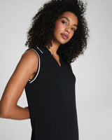 SPANX AirEssentials® Pique Polo Tank Dress - Very Black