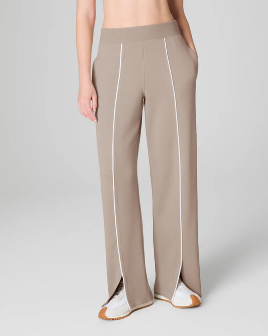 SPANX® AirEssentials Pique Straight Leg Pant - Ashwood