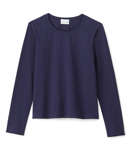 Dylan Long Sleeve Tee - Midnight Blue