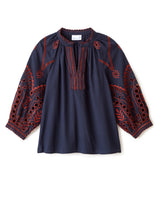 Quincy Top - Midnight Blue