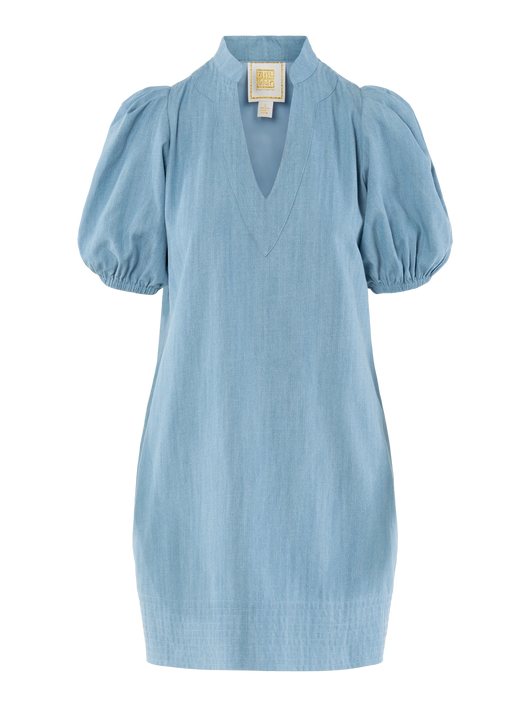 Hampton Mini Dress - Denim Chambray