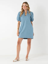 Hampton Mini Dress - Denim Chambray