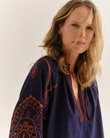 Quincy Top - Midnight Blue