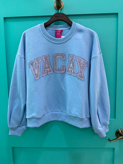 Light Blue 'Vacay' Sweatshirt