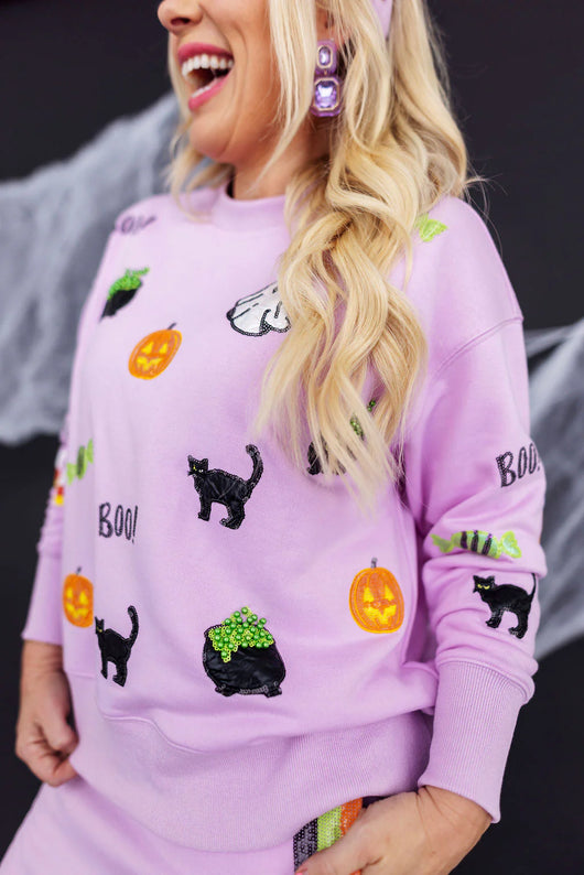 Lavender Spooky Season Sweatshirt
