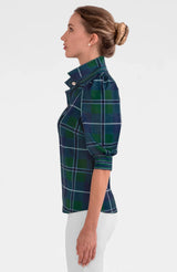 Puff Sleeve Top - Green Multi Melville Tartan