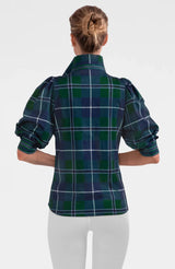 Puff Sleeve Top - Green Multi Melville Tartan