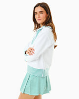 Polished Double Knit Alley Quarter Zip - Super White