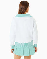 Polished Double Knit Alley Quarter Zip - Super White