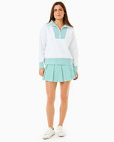 Polished Double Knit Alley Quarter Zip - Super White