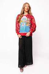 Red Nutcracker Ballet Stage Scene Sweatshirt