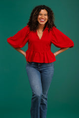 The Wren Top - Red