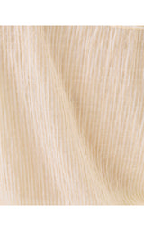 Sea View Button Down Top - Wicker Tan Lightweight Oxford Stripe