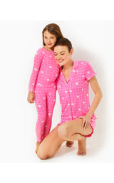 Girls Mini Sammy Pajama Set - Fluttering Hearts