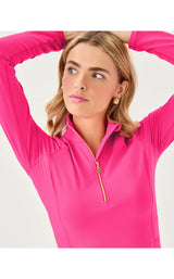UPF50+ Justine Half Zip - Parigi Pink