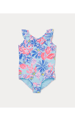UPF50+ Janah Girls Swimsuit - Elephant Splash