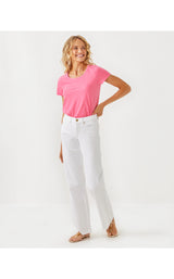 Etta Scoop-Neck Top - Rousseau Pink