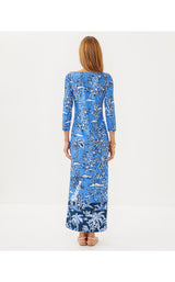 UPF50+ Seralina Maxi Dress - Sunwashed Blue Tall Tales