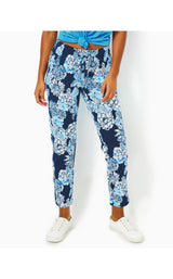 Emora Knit Pant - Low Tide Navy Bouquet All Day