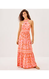 Montecito Halter Maxi Dress - Breezy Palm