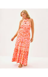 Montecito Halter Maxi Dress - Breezy Palm
