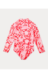 UPF50+ Alicia Rashguard Swimsuit - Crab Collab