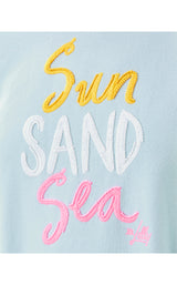 Ballad Long Sleeve Sweatshirt - Sun Sand Sea Embroidery